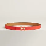H Infini belt buckle & Reversible leather strap 24 mm - Image 2